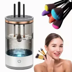 USB Rechargeable Brush Cleaner Electric Automatic Silicone Makeup Brush Cleaner for Makeup Tools