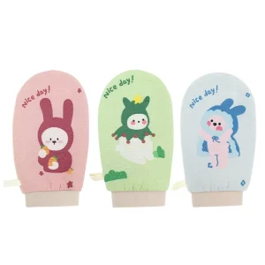UUYP Hot Sales Removes Dead Dry Skin Double Sided Spa Shower Household Rubbing Back Bath Gloves Strong Mud Scrubbing Bath Gloves