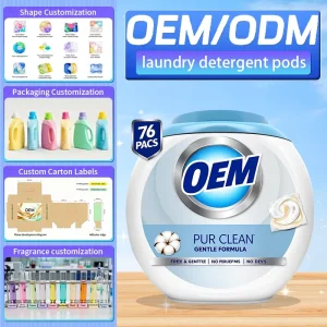 Ultra Concentrated Disposable Solid Laundry Detergent Pods with Fresh Forest Fragrance and Deep Cleaning Power Cleaning Products
