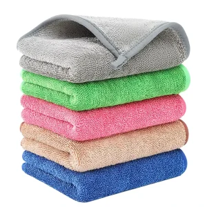 Ultra Fine Fiber Home Cleaning Cloth Double sided Long and Short Plush Cleaning Cloth Kitchen Cleaning Cloth