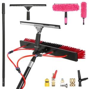 Ultra Light Telescopic Cleaning Tools Water Fed Poles for Glass Solar Panel Window Cleaning System Brushes