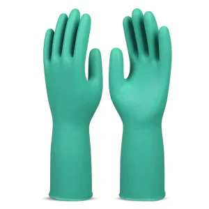 Unlined 15mil Nitrile Dip Molded Allergy free Chemical Resistant Waterproof for Kitchen Nitrile Cleaning Gloves