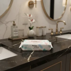 Unscented Baby Cleaning Wipes 80 Sheets Non woven Disposable Wipes