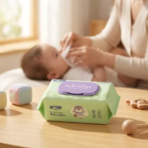 Unscented Gentle Baby Cleansing Wipes Healthy Safe Formula Suitable for All Ages Children Indoor Outdoor Daily Use