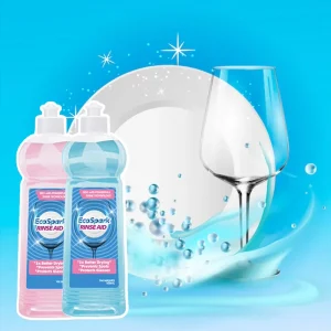 Upgrade Formula Powerful Efficient Sparkling Shiny Dishes Dishwasher Shine Rinse Aid Dishwasher Detergent Salt and Rinse Aid