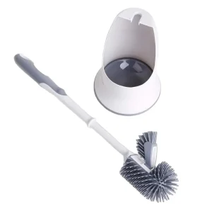 VIPaoclean Bathroom Rubber Silicone Toilet Bowl Brush