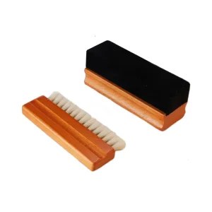 Vinyl Record Cleaner Brush Kit with Anti-Static Velvet Soft Goat Fiber Beech Wooden for LP Player Dust Cleaning Set