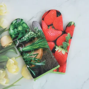 WML062 Custom Creative Household Heat Resistant Anti-scald Thickened Microwave Gloves Baking Oven Mitts