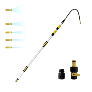 WP 232001 3.2M Gutter Cleaning Aluminum Telescopic Pole Multifunctional Plastic Lever Switch Reusable Eco Friendly