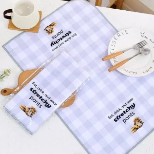 Waffle Kitchen Hand Towels Dish Cloth Highly Absorbent Tea Towel Cleaning Drying Dishes Extra Absorbent and Soft Kitchen Towel