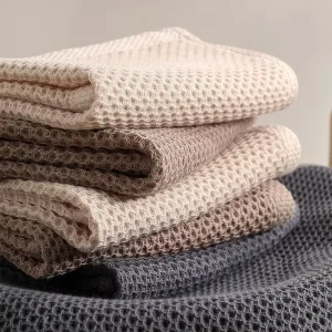 Waffle Weave Dish Towel Kitchen Towel Hand Dish Rags for Household Cooking Cleaning Kerchief