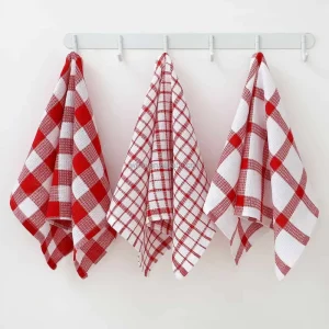 Waffle Weave Kitchen Dish Cleaning Cloth Extra Absorb Multi Purpose Ultra Soft Lightweight Quick Drying Tea Towels Reusable