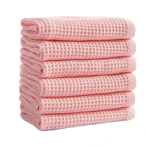 Waffle Weave Kitchen Dish Cloths Ultra Soft Absorbent Quick Drying Dish Towels for Home Cleaning and Drying