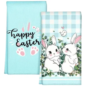 Waffle Weave Microfiber Kitchen Towels Fast Drying Absorbent Lint-Free Reusable Dish Cloths for Home Cleaning