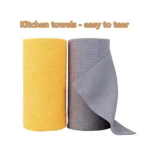 Warp Knitted Microfiber Cleaning Cloths Rolled Tear Away Towels Reusable Kitchen Dishwashing & Car Towels