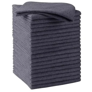 Warp Knitted Microfiber Quick Dry Cleaning Towel 300gsm Lint Free Absorbent Kitchen Use Floor Dish Rags