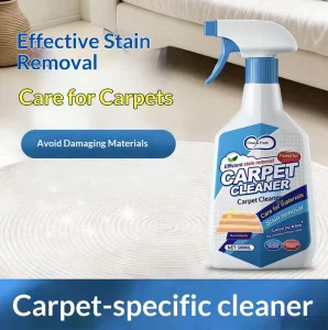 Wash Free Carpet Cleaner Dry Cleaning Foam Powerful Decontamination for Fabric Wool Rug Cushion