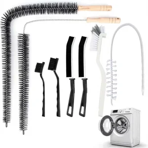 Washing Machine Cleaning Brush Dryer Vent Cleaner Kit Crevice Brush for Bathroom Kitchen Long Handle Household Cleaning Tools