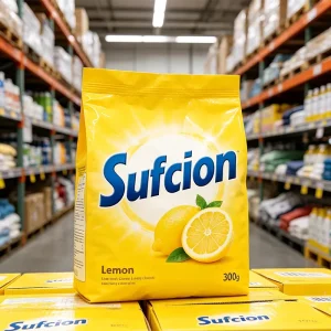 Washing Powder 300g Lemon Fragrance Detergent Powder for Machine Wash
