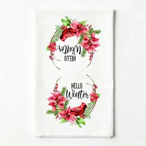 Water Absorbent Kitchen Towel Eco Friendly Tea Towels Custom Printed Logo Cleaning Cloth Kitchen Tea Towel
