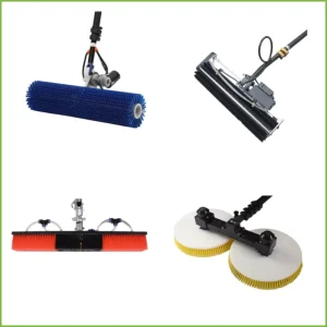Water Fed Solar Panel Cleaning Brush with 5 sided Soft No Scratch Brush Head and Telescopic Handle Pole
