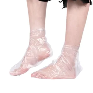 Waterproof Disposable Plastic Foot Film Cover for Shoes and Foot Protection