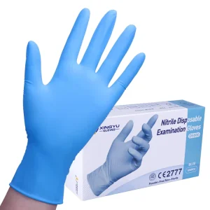 Waterproof Food Safety Gloves Nitrile Powder Free Disposable Blue Nitrile Gloves Examination Nitrile Gloves Powder Free