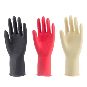 Waterproof Latex Kitchen Gloves for Kids Household Home Work Cleaning White Black Red Colors Anti-Slip for Kitchen Washing
