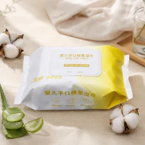 Wet Tissue Disposable Ultra Soft Scented Skin Care Baby Cleaning Wet Wipes for Babies Plastic-Free Original Biodegradable