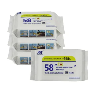 Wet Wipes 99.9% Bacteria Antiseptic Disinfecting Antibacterial Wet Tissue for Hand Cleaning 26 Sheets Pack