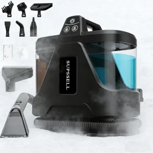Wet and Dry Professional Steam Vacuum Cleaning Portable Sofa Carpet Cleaner Fabric Washing Upholstery Steam Spot Cleaner