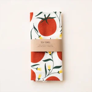 White Cotton Custom Dish Towel 100% Printed Kitchen Tea Towels