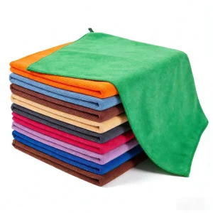 White Microfibre Cloth 80% Polyester 30 X 30 Car 400gsm 300gsm 40 x 40 cm Kitchen Towel Cloth 300 gsm 350 Gsm Microfibres Cloth