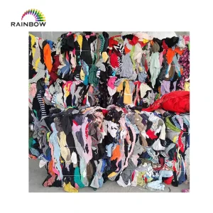 White and Color Industrial Cleaning Cloth Raw Material Used Clothes Rags for Wipe