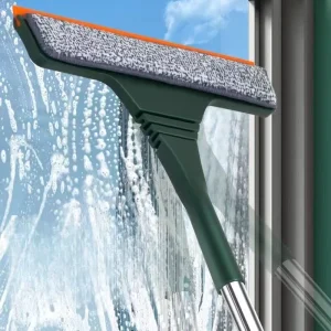 Window Cleaner 3 in 1 Microfiber Cloth Glass Wiper Plastic Window Scraper Squeegee