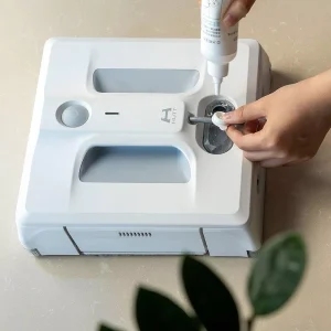 Window Cleaner W10 White Automatic Robot Glass Cleaner with Dual Suction Cups 3 Cleaning Modes