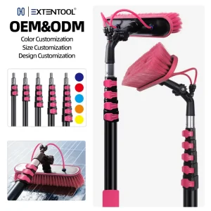 Window Cleaning Pole Clamps Telescopic Water Fed Brush for Washing Windows China Supplier