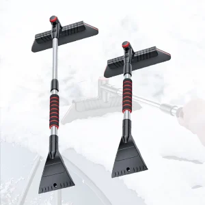 Winter Accessories Snow Brush 3 in 1 Extendable Aluminum Adjustable Snow Shovel Windshield Snow Shovel Ice Scraper Clean Tools