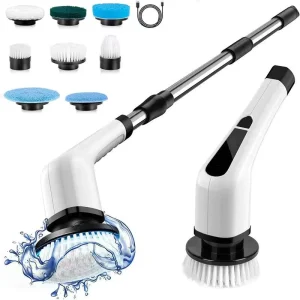 Wireless Electric Cleaning Brush 7-in-1 Long Handle Retractable Electric Mop Electric Spin Scrubber