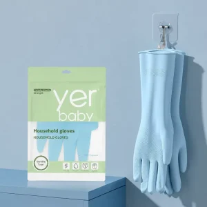 Women Thin Housework Pink Cleaning Gloves Waterproof Latex Gloves Dishwashing Skin Friendly Durable Household Gloves