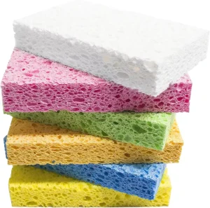 Wood pulp sponge for kitchen cleaning wood pulp sponge for oil removal dish washing brush