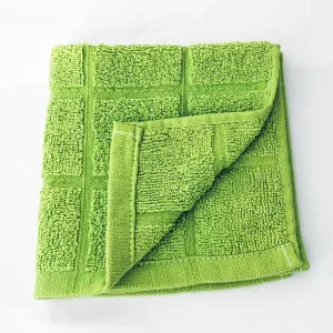 Woven Cotton Check Kitchen Towel Plaid Design Square Dish Towel Soft Water Absorbent Household Cleaning Towels