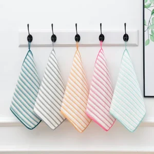 Woven Square Non Oily Kitchen Towel for Dish Washing