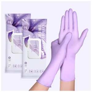 XINGYU 30Pcs 30cm Nitrile Cleaning Gloves Household Food Safe Durable Oilproof Waterproof Touchscreen Compatible Hand Protection