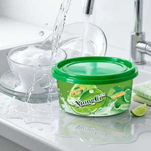 XiongCi Eco Friendly Disposable Solid Kitchen Dishwashing Detergent Lemon Scented Concentrated Paste Deep Stain