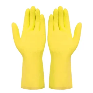 Y213 Waterproof Kitchen Gloves for Cleaning Washing Dishes Rubber Dishwashing Glove for Men and Women Reusable Household Gloves