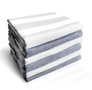 Yarn Dyed Cotton Terry Tea Towel Kitchen Dish Towels
