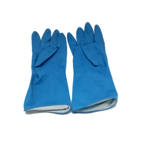 Yellow Household Kitchen Waterproof Red Orange Dish Washing Hand Cleaning Latex Rubber Gloves
