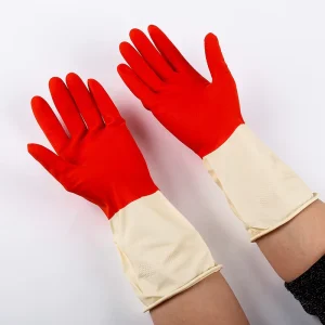 Yulan 2 Color Latex Household Gloves Cleaning Glove
