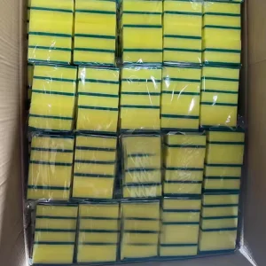 in Bulk Price PU Sponges with Scouring Pad Cleaning Dishes Sponges Washing Kitchen Cleaning Sponge for Household